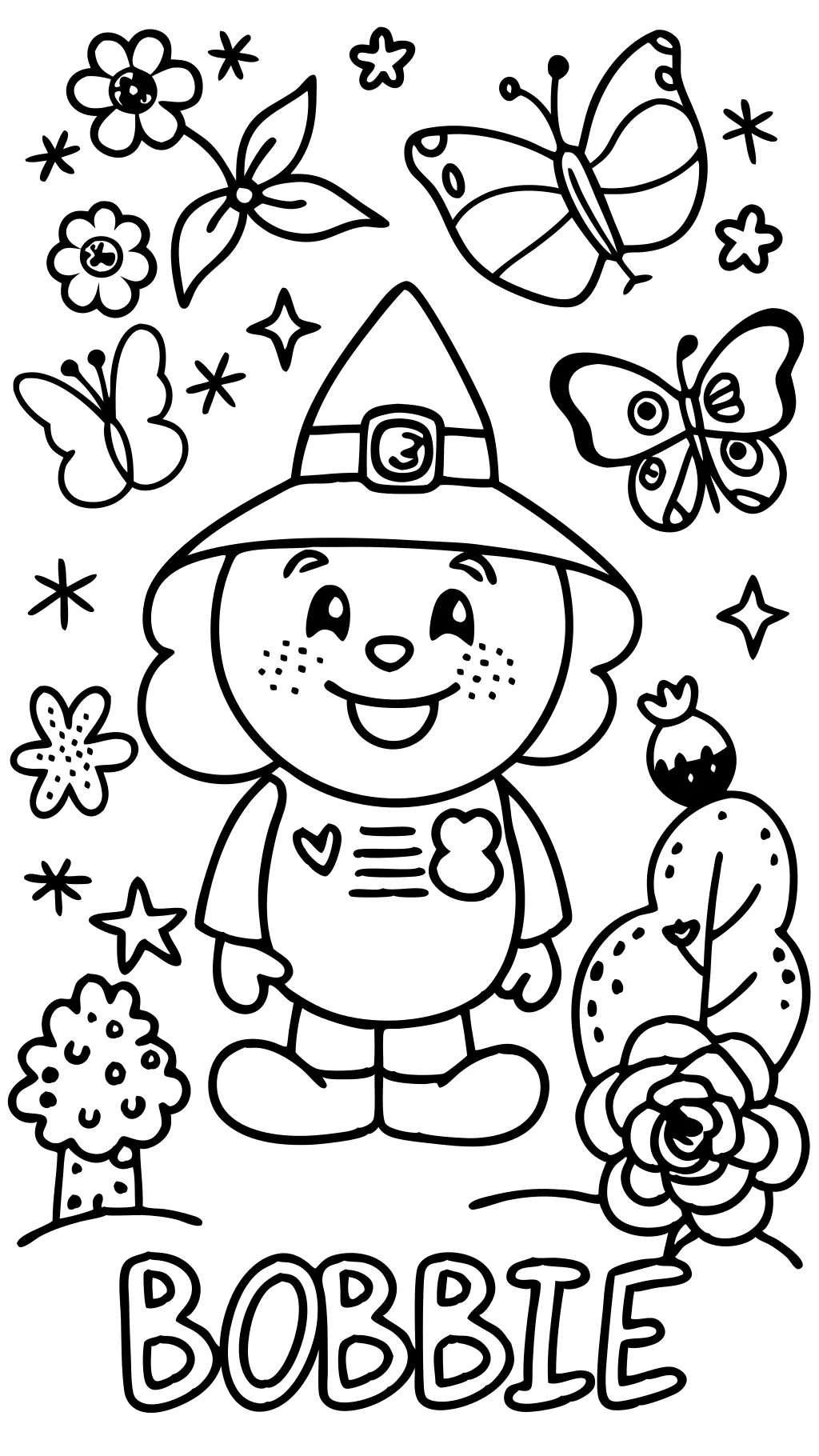 bobbie goods coloring pages free